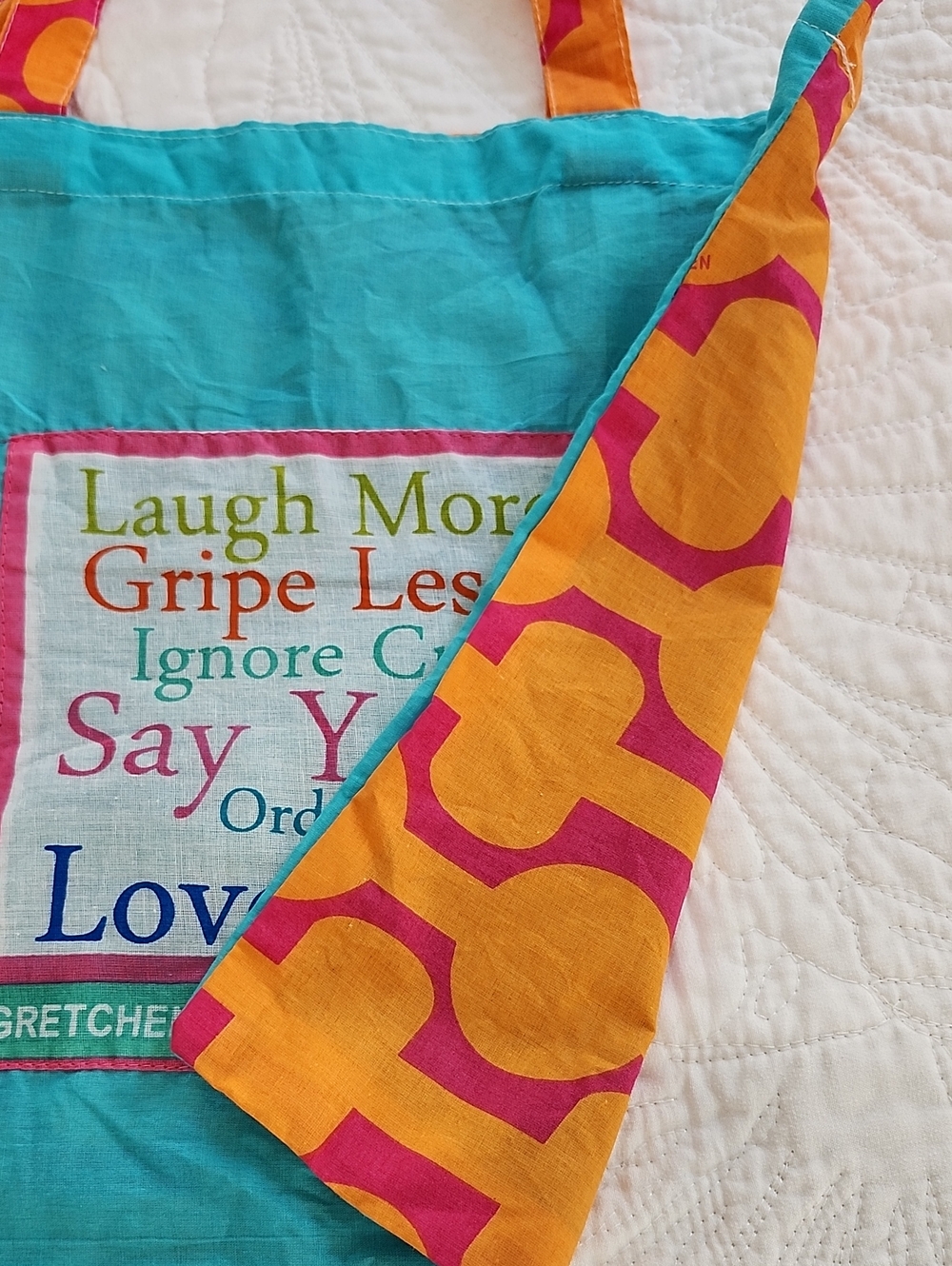 Gretchen Scott Shopping Tote Bag 13" X 15" - Picture 4 of 4